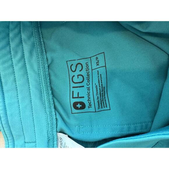 FIGS Livingston Scrub Pants Teal Size XS Petite - Picture 4 of 6